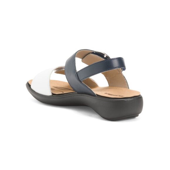ROMIKA White/blue Leather Ibiza Sandals - Picture 2 of 2